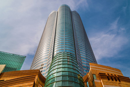 Roppongi Hills shopping and cultural center with the Mori Tower, one of the tallest building in...