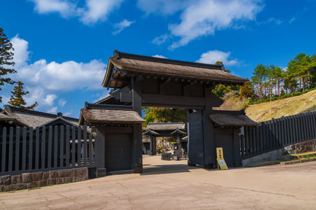 HAKONE, JAPAN - MARCH 15, 2019: View of Hakone Barrier entrance, in Kanagawa Prefectureのeditorial素材
