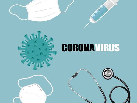 Coronavirus alert with the dangerous contagious and dangerous virusの写真素材