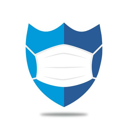 Mask protecting novel coronavirus covid-19 to enter. Healthcare medicine protected boost Immunity conceptのイラスト素材