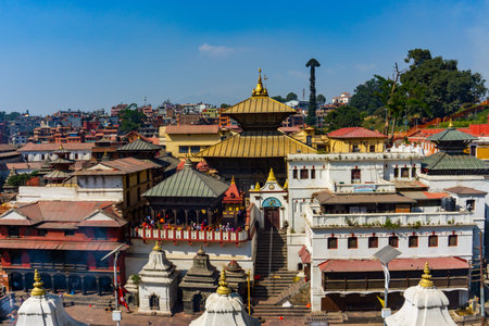 Pashupatinath Temple in Kathmandu, Nepalのeditorial素材