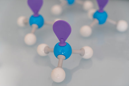 A group of molecular models of ammonia