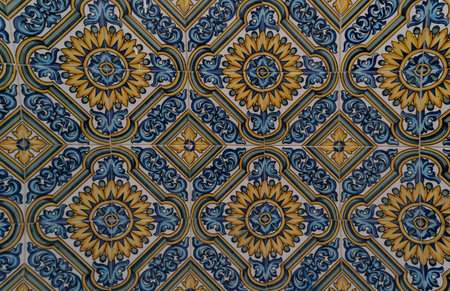 Colorful and symmetrical tiles for background