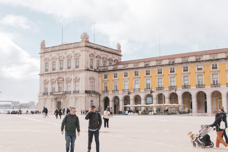 View of the main square of Lisbon