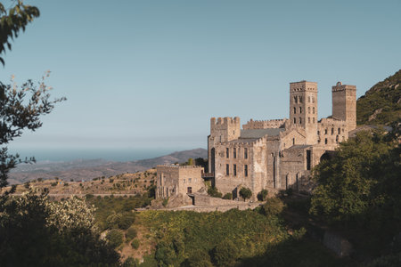Panoramic view of the medieval castle of San Gimignano, Italyの写真素材