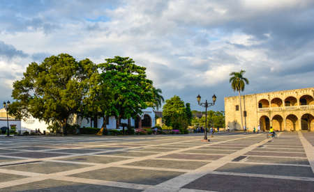 Spanish Square, Plaza de Espana. Santo Domingo, Dominican Republic.のeditorial素材