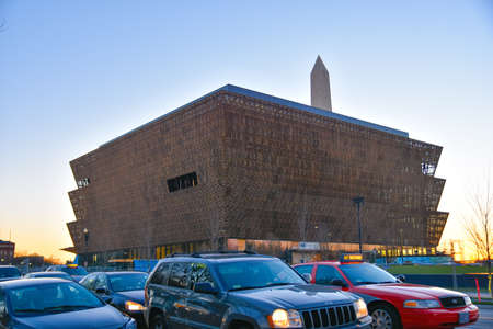 Washington DC, USA. View from street of the Smithsonian National Museum of African American History and Culture (NMAAHC).のeditorial素材