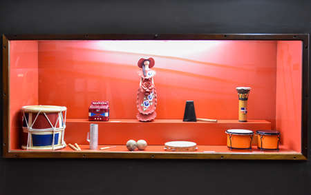 SANTO DOMINGO, DOMINICAN REPUBLIC - JANUARY 30, 2016: Museum inside the Lighthouse of Christopher Columbus.のeditorial素材