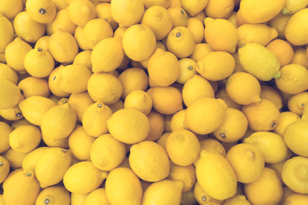 a lot of yellow lemons