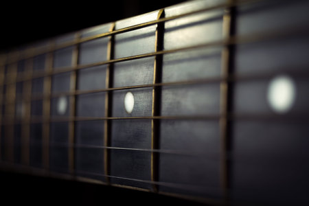 Acoustic guitar Strings background