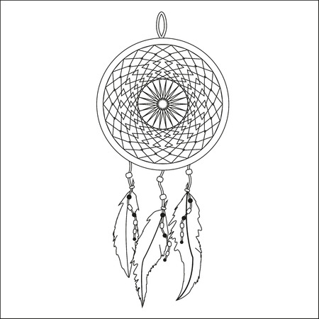 Indian Dream Catcher Vector Illustration Eps 8のイラスト素材 イメージマート