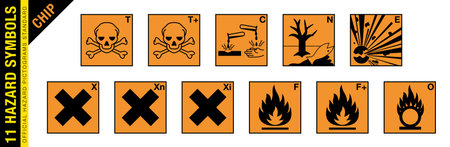 The Chemical (Hazard Information and Packaging for Supply) Regulations 1994 (as amended) (CHIP) requires manufacturers and suppliers of chemicals to provide users of their products with suitable and sufficient information about the hazards of their products and the necessary actions to be taken in an emergency.のイラスト素材