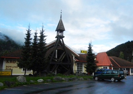 Bowling pub in Flam Norwayの素材