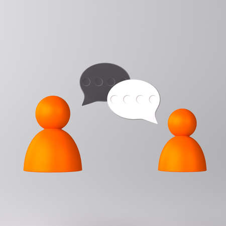 Conversation between people iconの写真素材