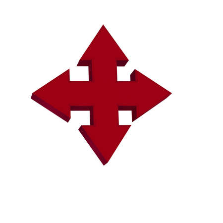 Red arrowsの写真素材