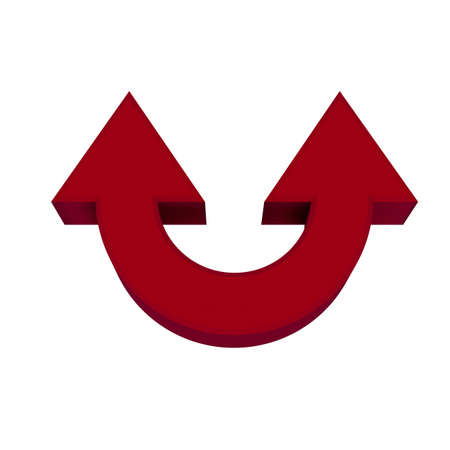 Red arrowsの写真素材