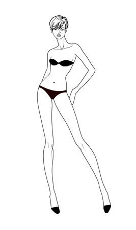 Female Fashion dummyのイラスト素材