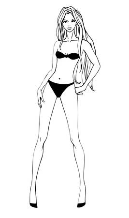 Female Fashion dummyのイラスト素材