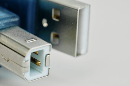 mini usb isolated on white background