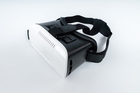 Virtual reality VR goggles isolated on white background