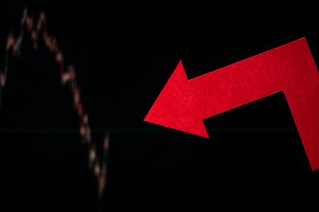 Stock or crypto market crash. Economic downturn and big selling pressure. Global recession,...