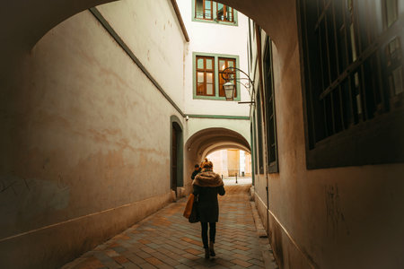 Slovakia, Bratislava, 11 march 2020 beautiful old streets and buildings