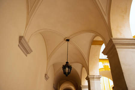 Austria/ Melk, 8 march 2020 photo of corridor in Melk Monastery amazing galleryのeditorial素材