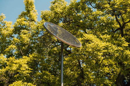 A photo of a solar battery outside