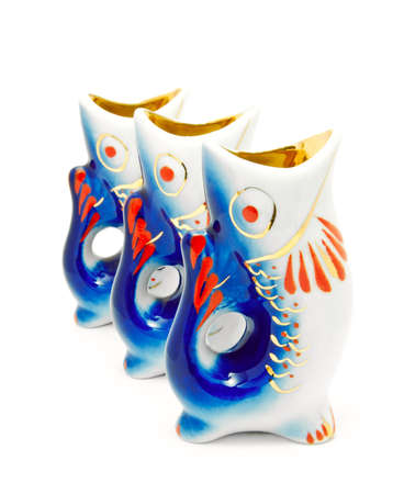 porcelain fishの写真素材