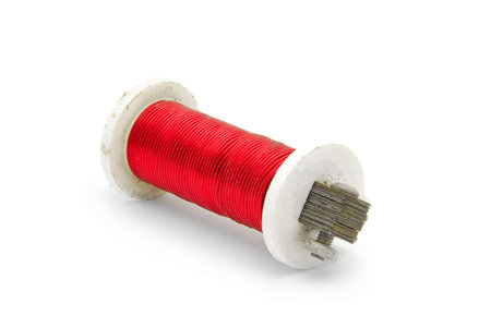 red wire coilの写真素材