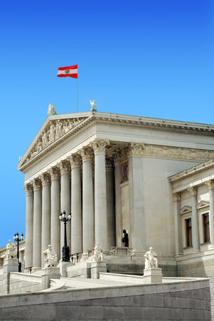 vienna parliamentの写真素材