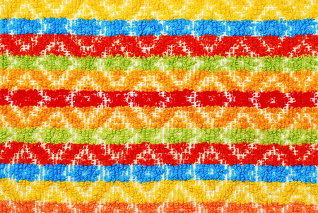 colorful towel texture closeup detail