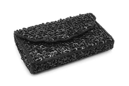 glamour purse on white backgroundの写真素材