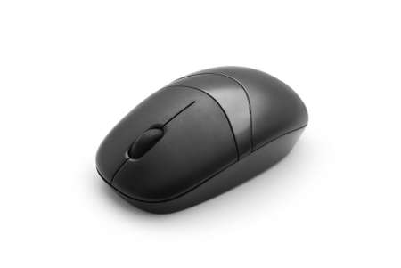 computer mouse on white backgroundの写真素材