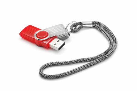usb flash drive stick on white