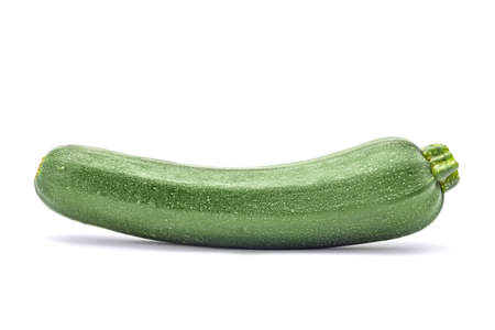 zucchini vegetable isolated on whiteの写真素材