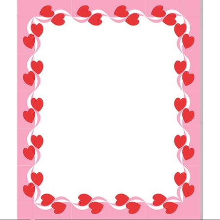 Dancing hearts frame modelのイラスト素材