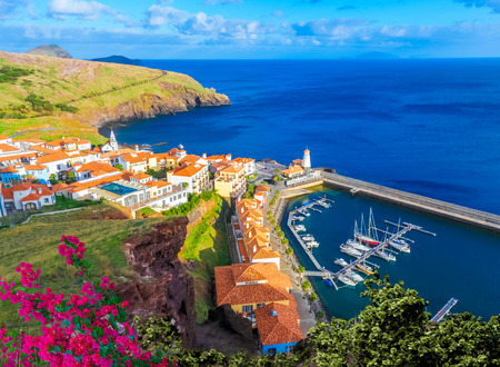 Aerial view of Quinta de Lorde village resort  in Madeira island, Portugalの写真素材