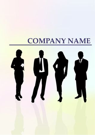 Illustration of  business men and womenのイラスト素材