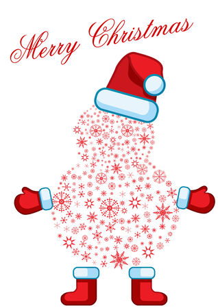 Illustration of a metaphoric Snowmanのイラスト素材