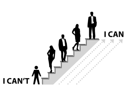Conceptual illustration of achieving a goalのイラスト素材