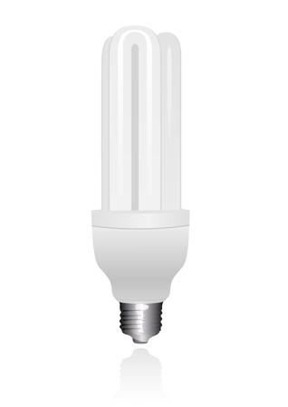 Illustration of an economic light bulb isolated on white backgroundのイラスト素材