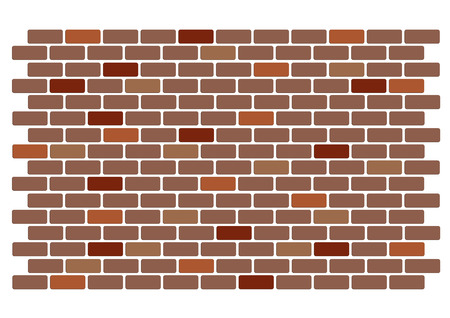 Illustration of a red brick wallのイラスト素材