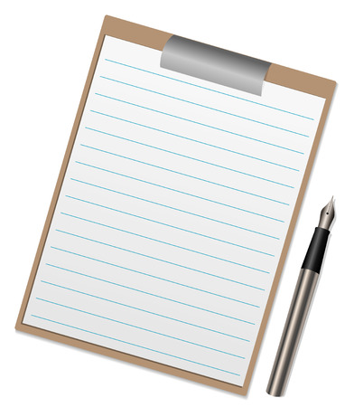 Illustration of a clipboard with space for your textのイラスト素材