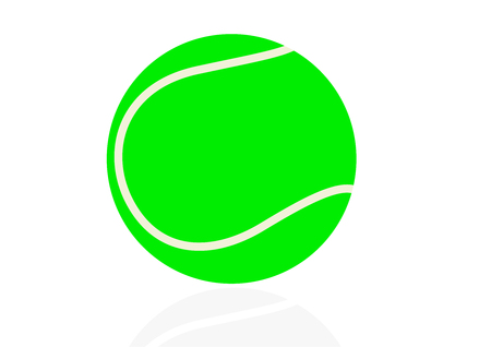 Sport illustration with a tennis ballのイラスト素材