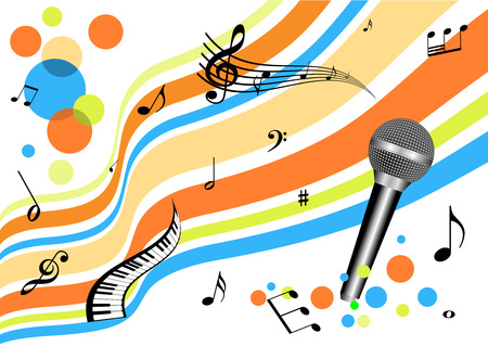 Abstract music backgroundのイラスト素材