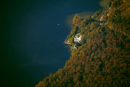 Hallstatt lake, Austriaの写真素材