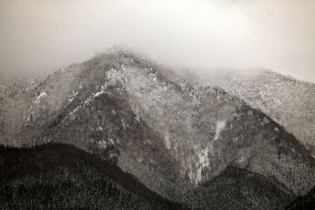 Mountainscapes near Nagano, Japanの写真素材