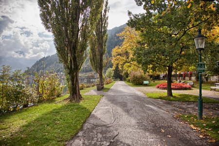 Autumn in Zell am See, Austriaの写真素材