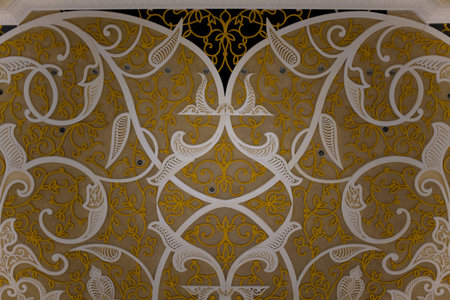 Zayed mosque interior design, Abu Dhabi, United Arab Emirates